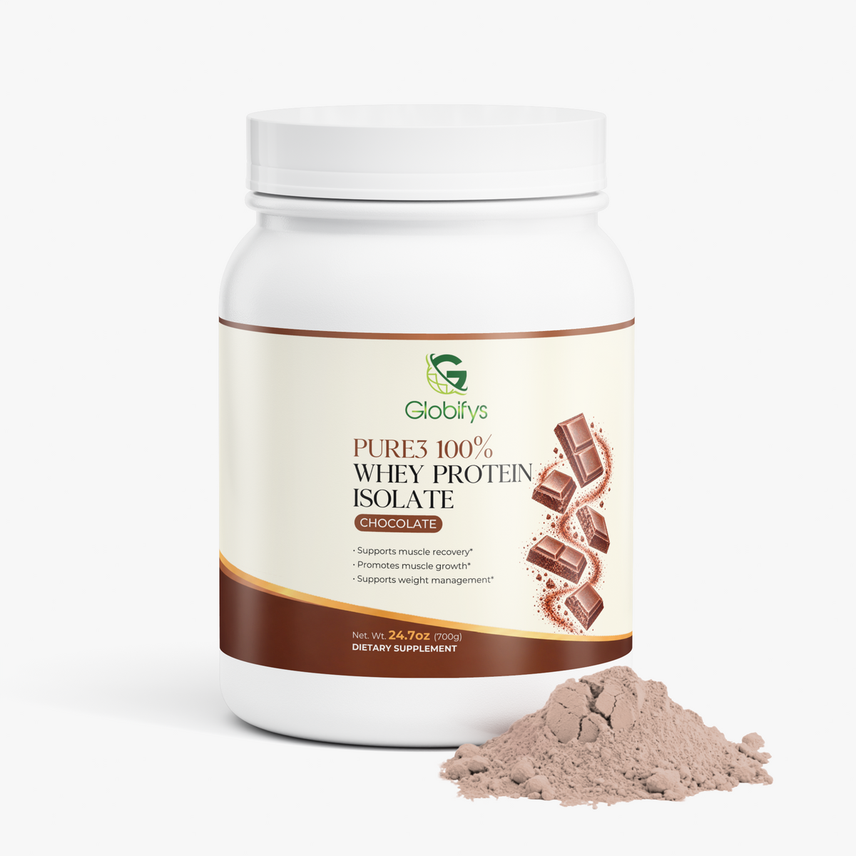 Pure3 100% Whey Protein Isolate (Chocolate)