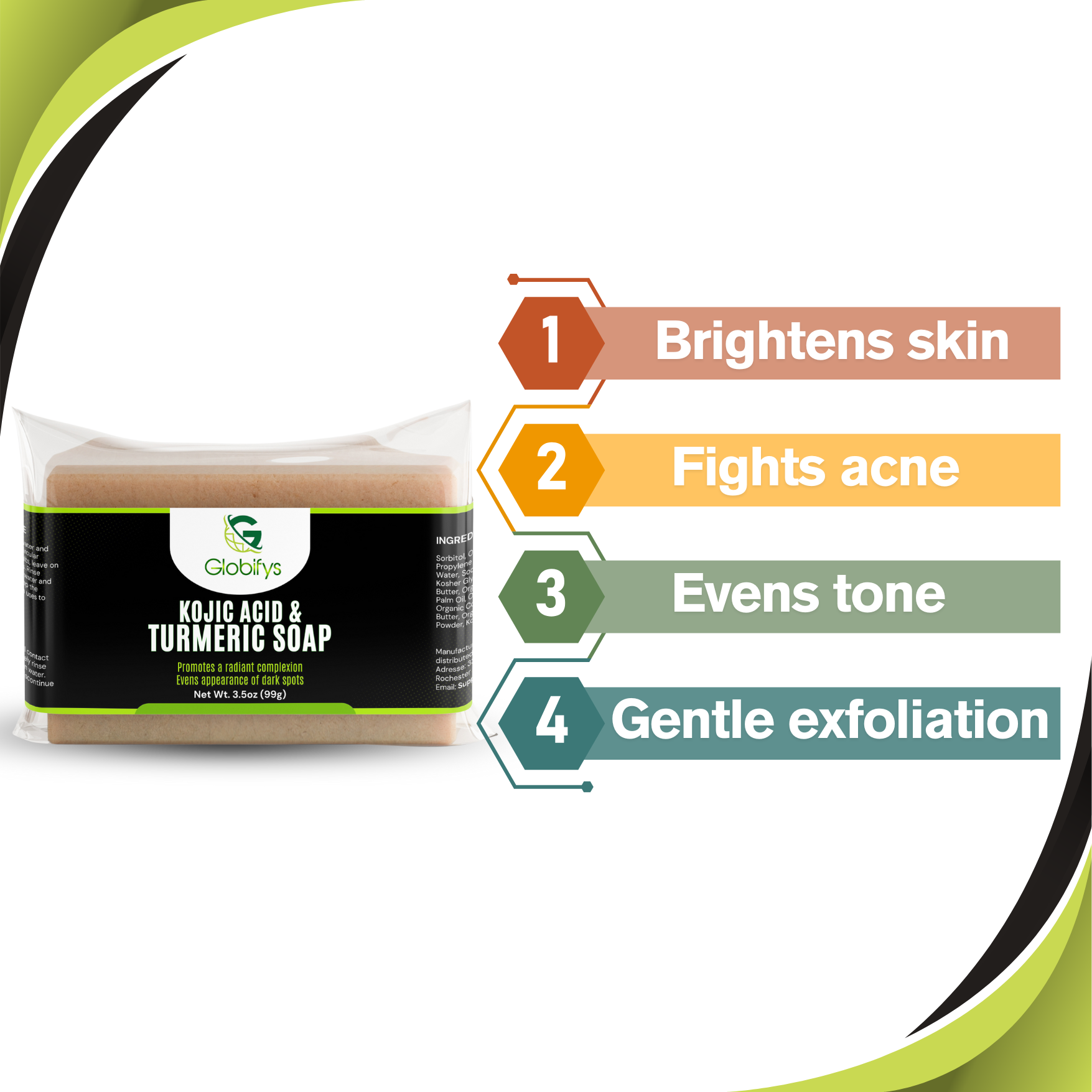 Kojic Acid & Turmeric Soap